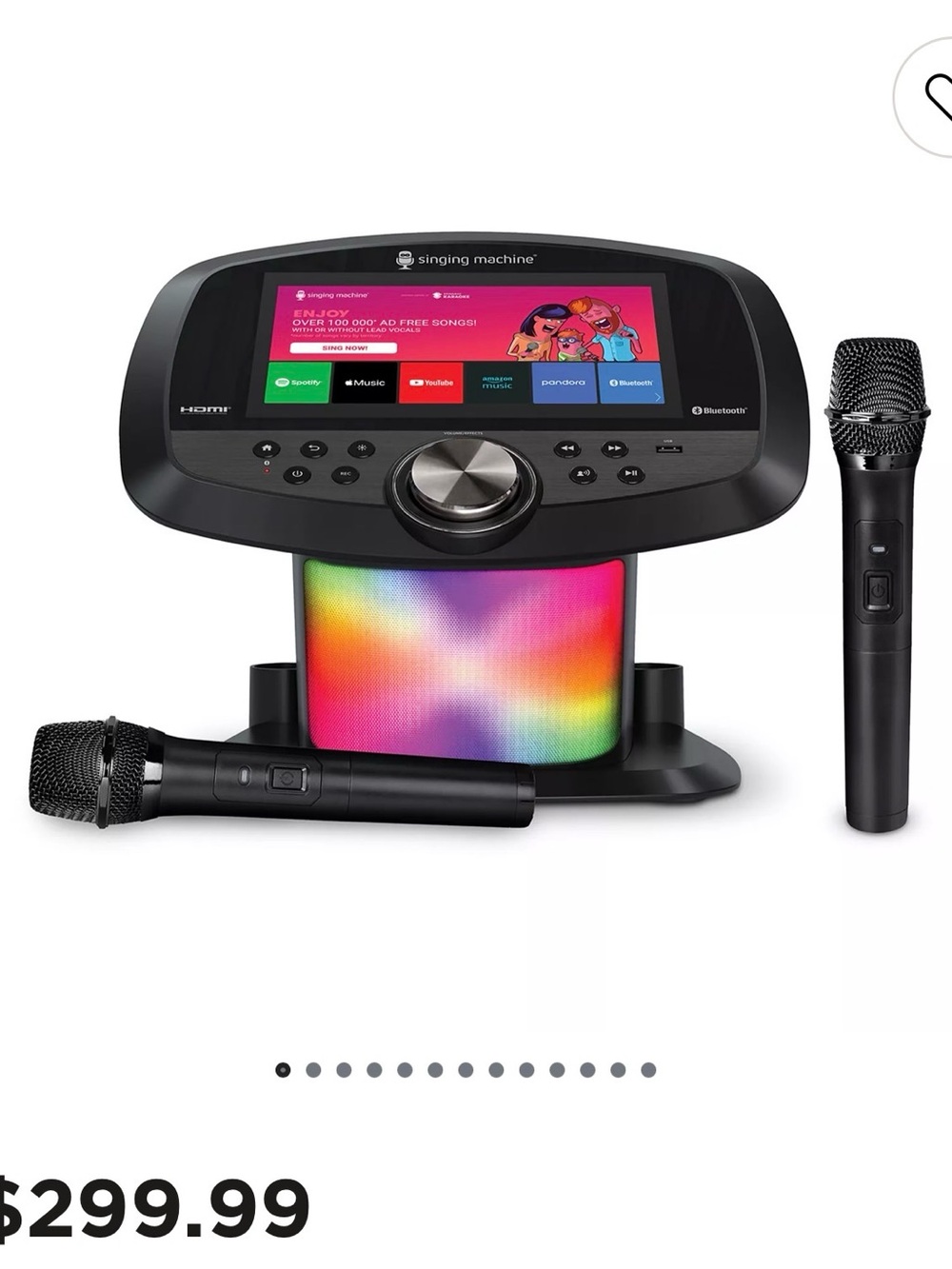 Bluetooth Karaoke System - Black